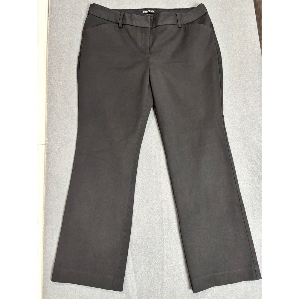 Express Editor Dress Pants Womens 12S Black Bootcut Stretch Career Workwear